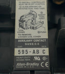 Allen-Bradley 500FL-DOD93 AC Contactor Series A with 595-AB Aux Contact Series C