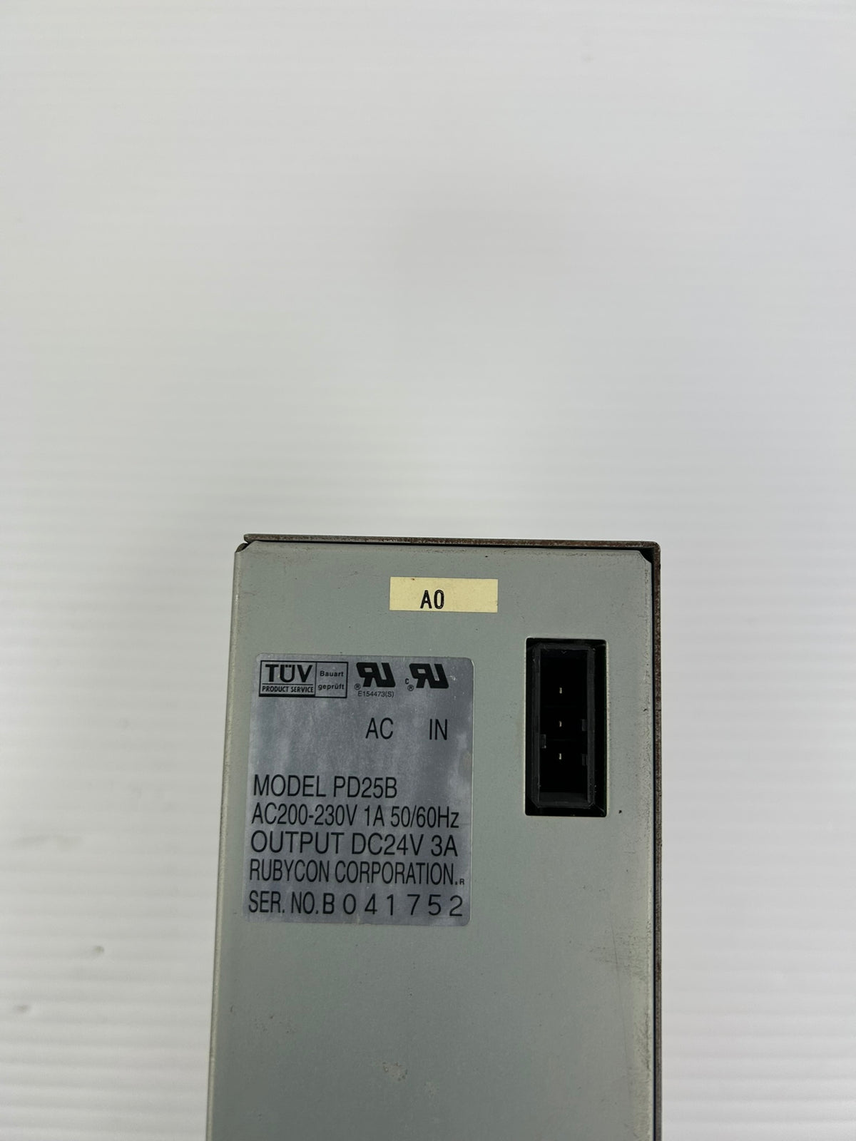 Rubycon PD25B AC Power Supply 24VDC 3A Industrial