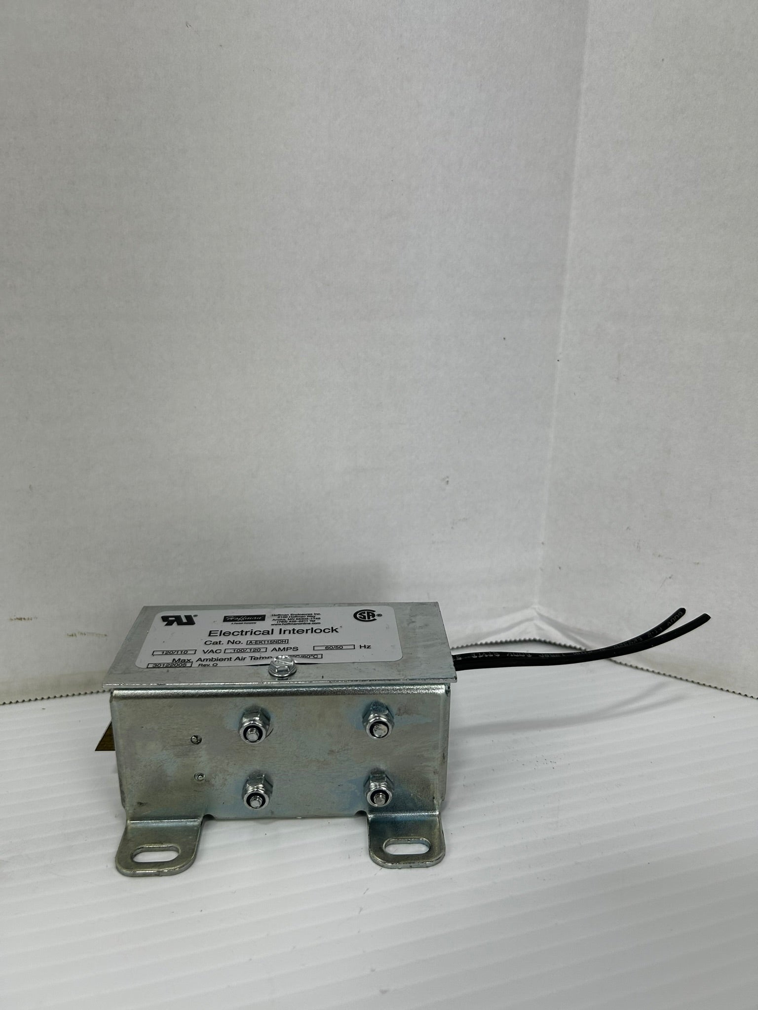 Hoffman A-EK115NDH Electrical Interlock 30122005 Rev. O 120VAC .120A 50/60Hz