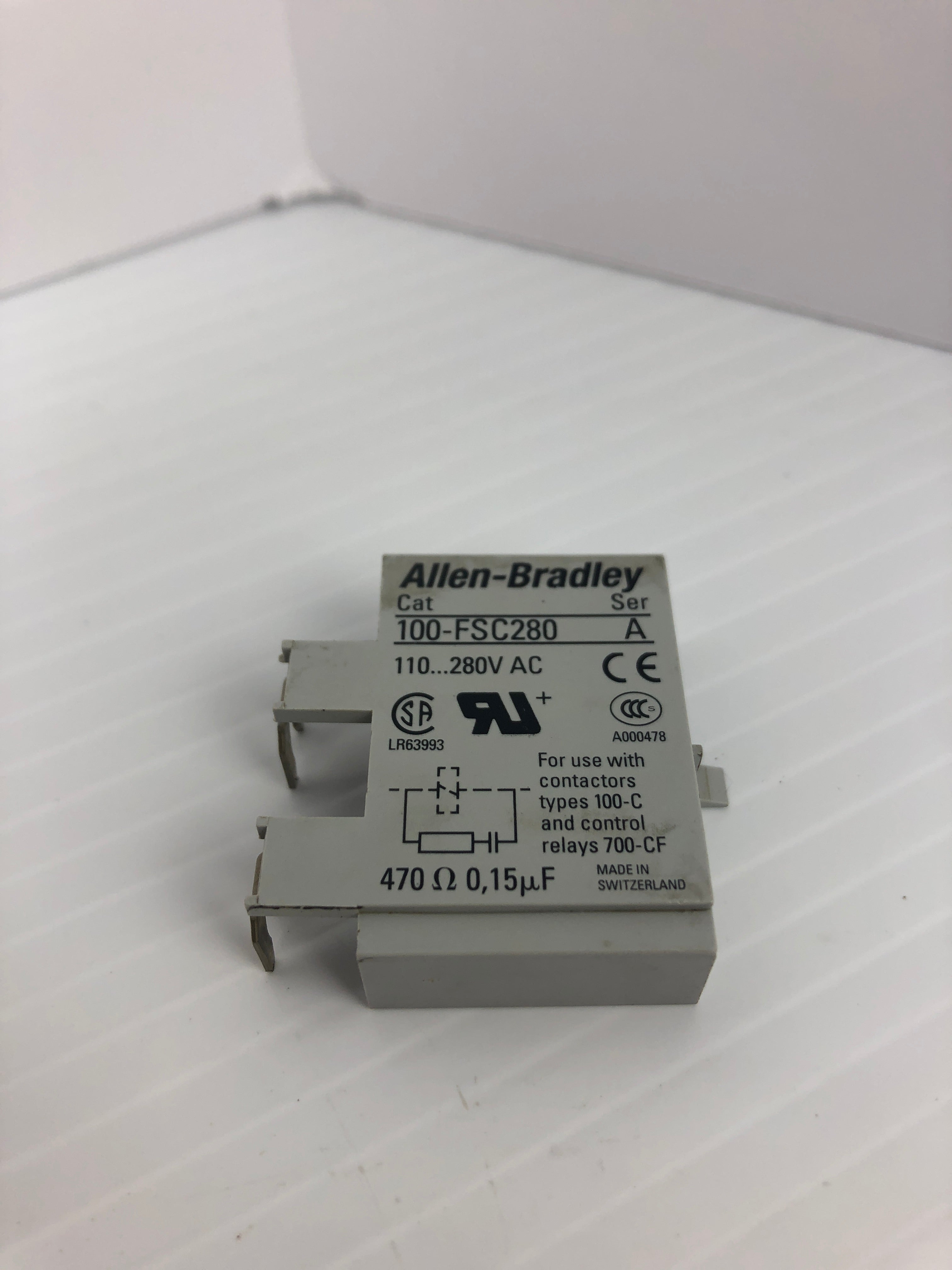 Allen-Bradley 100-FSC280 Surge Suppressor Ser. A 110-280V 470Ω 0,15μ - Lot of 2