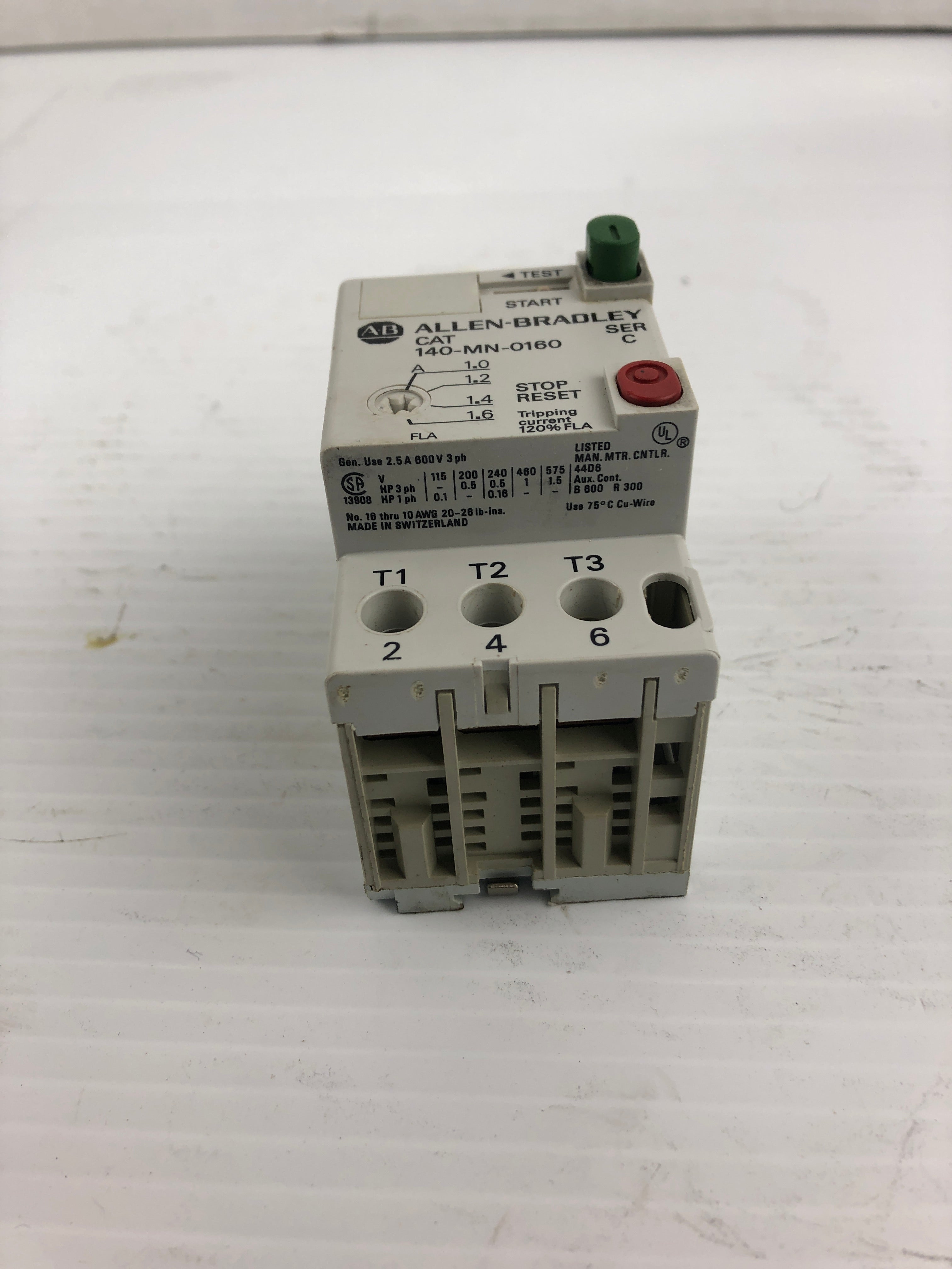 Allen-Bradley 140-MN-0160 Manual Motor Starter Series C