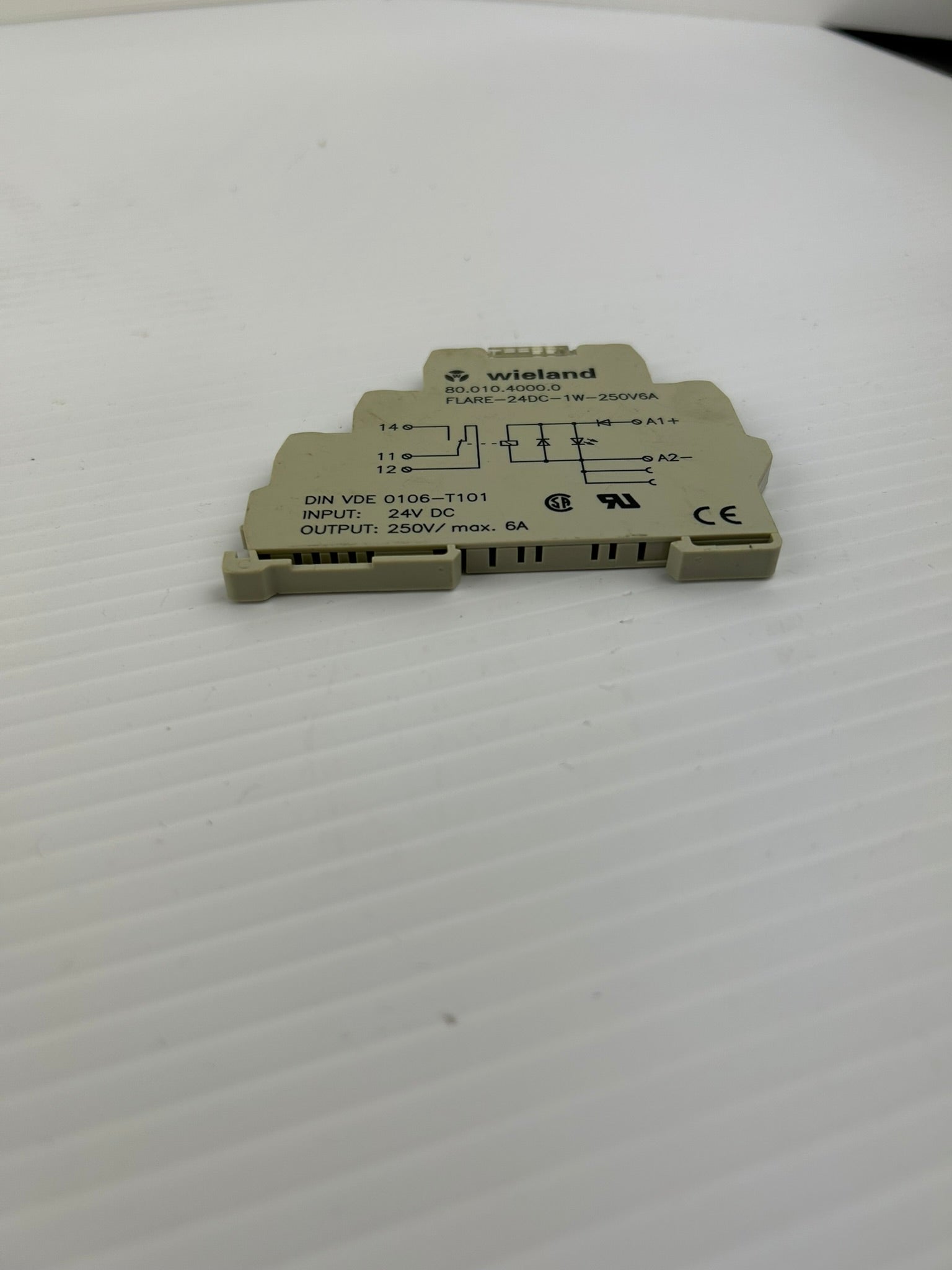 Wieland FLARE-24DC-1W-250V6A Terminal Blocks 80.010.4000.0 - Lot of 3
