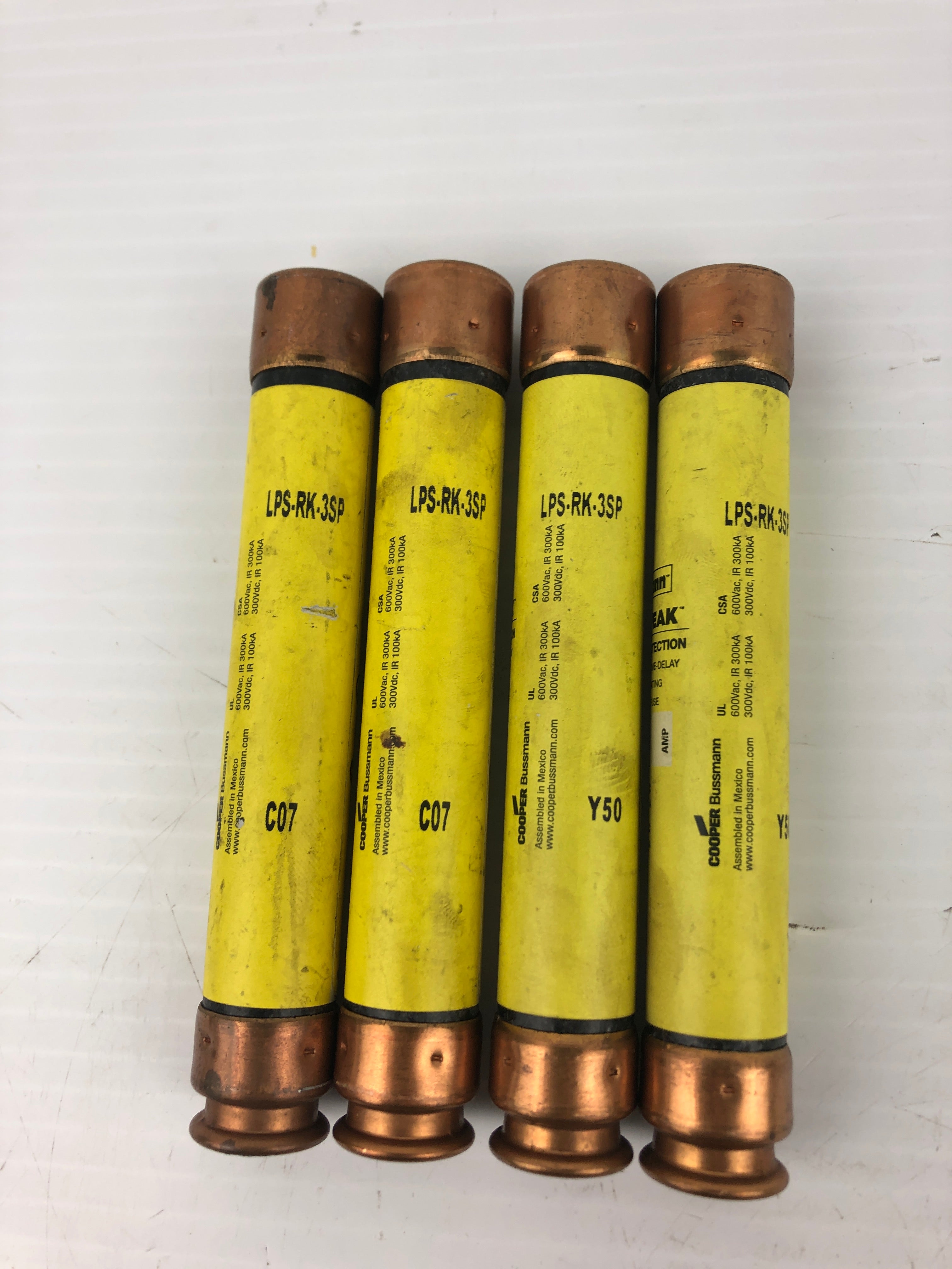 Cooper Bussmann LPS-RK-3SP Low Peak Fuse 600VAC (Lot of 4)