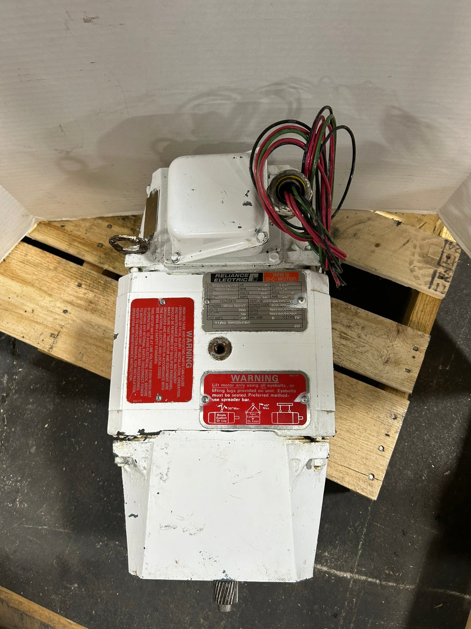 Reliance Electric 01KA599723-YY RPM III DC Motor 2HP 2500RPM 180V 10.00A Type TR