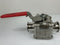 Flowserve Worcester Controls 2 WK706666TTTC R0 Ball Valve 400°F F316L 316L TFE