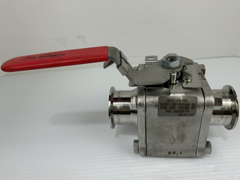 Flowserve Worcester Controls 2 WK706666TTTC R0 Ball Valve 400°F F316L 316L TFE