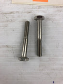 AS008036 Hex Bolt 1/4" x 1-3/4" - Lot of 2