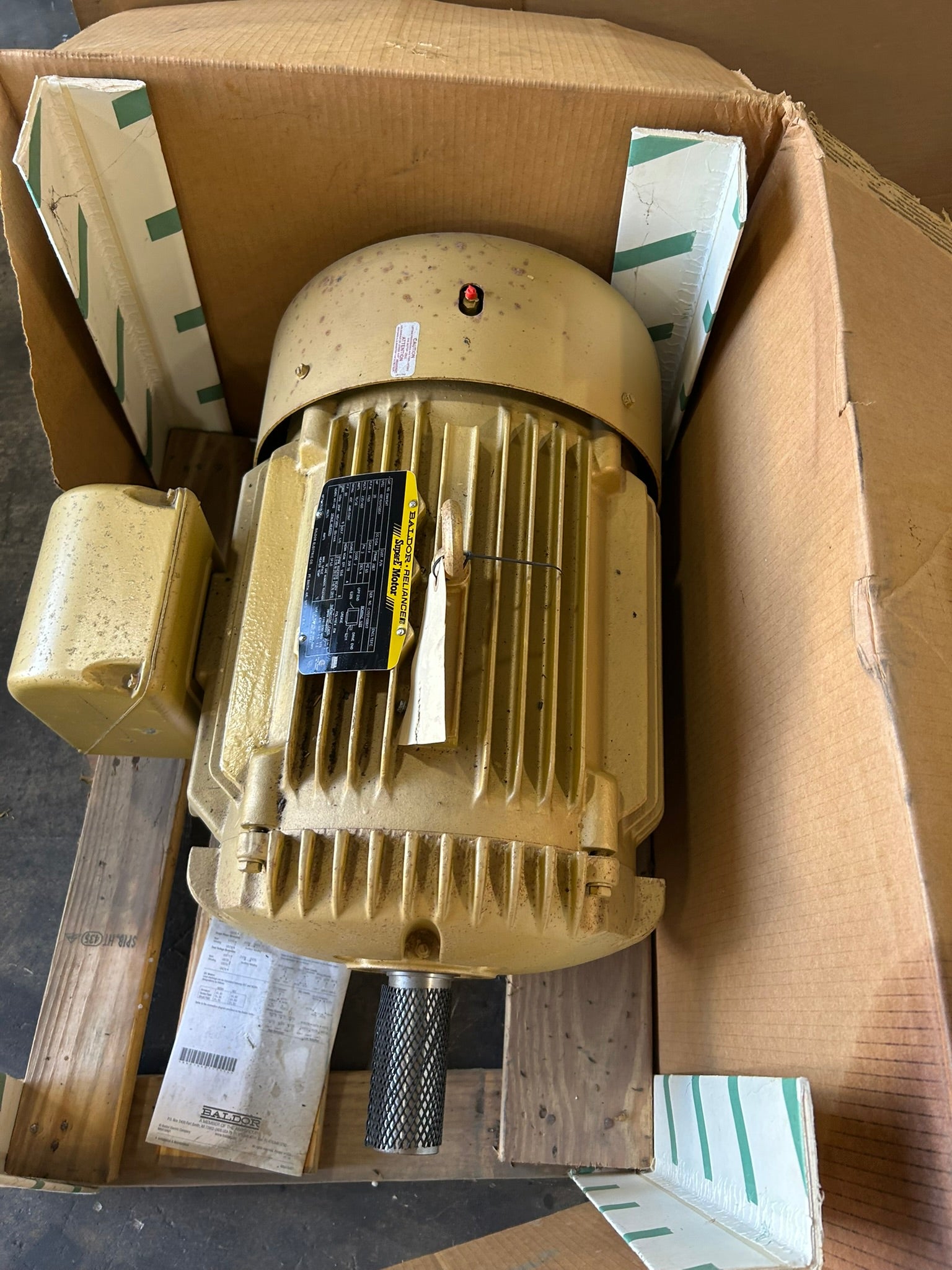 Baldor Reliance EM4104T Super-E Motor 30HP 230/460V 3PH TEFC 1760RPM 286T