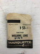 Marquette 51-109 Round Glass Welding Lens - One Pair