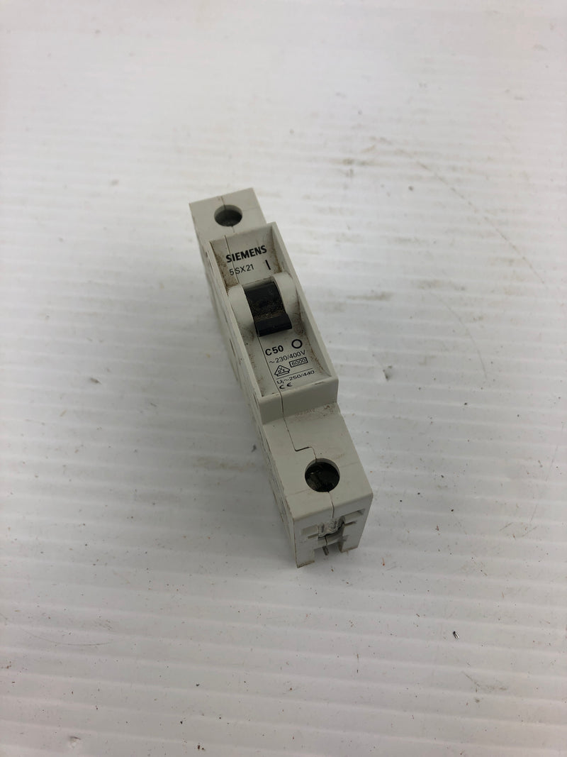 Siemens 5SX21 Circuit Breaker C50