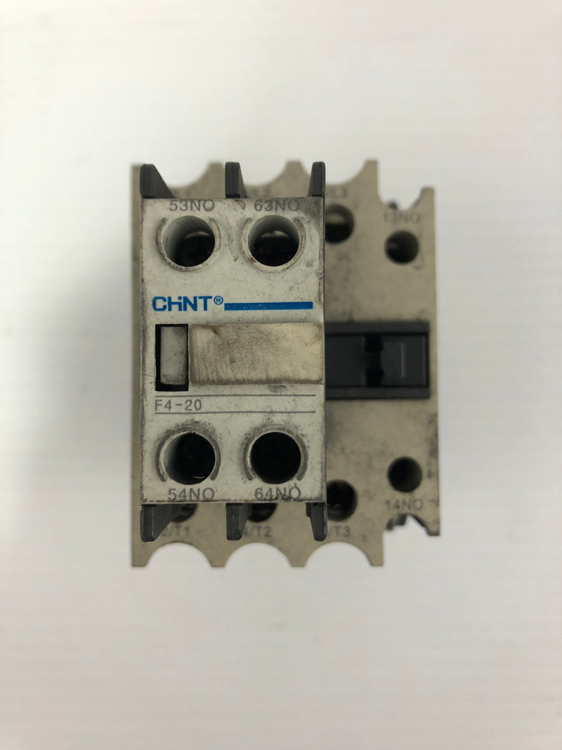 US Breaker NC1D3210 Contactor 600V 90A with Chint F4-20 Auxiliary Contact