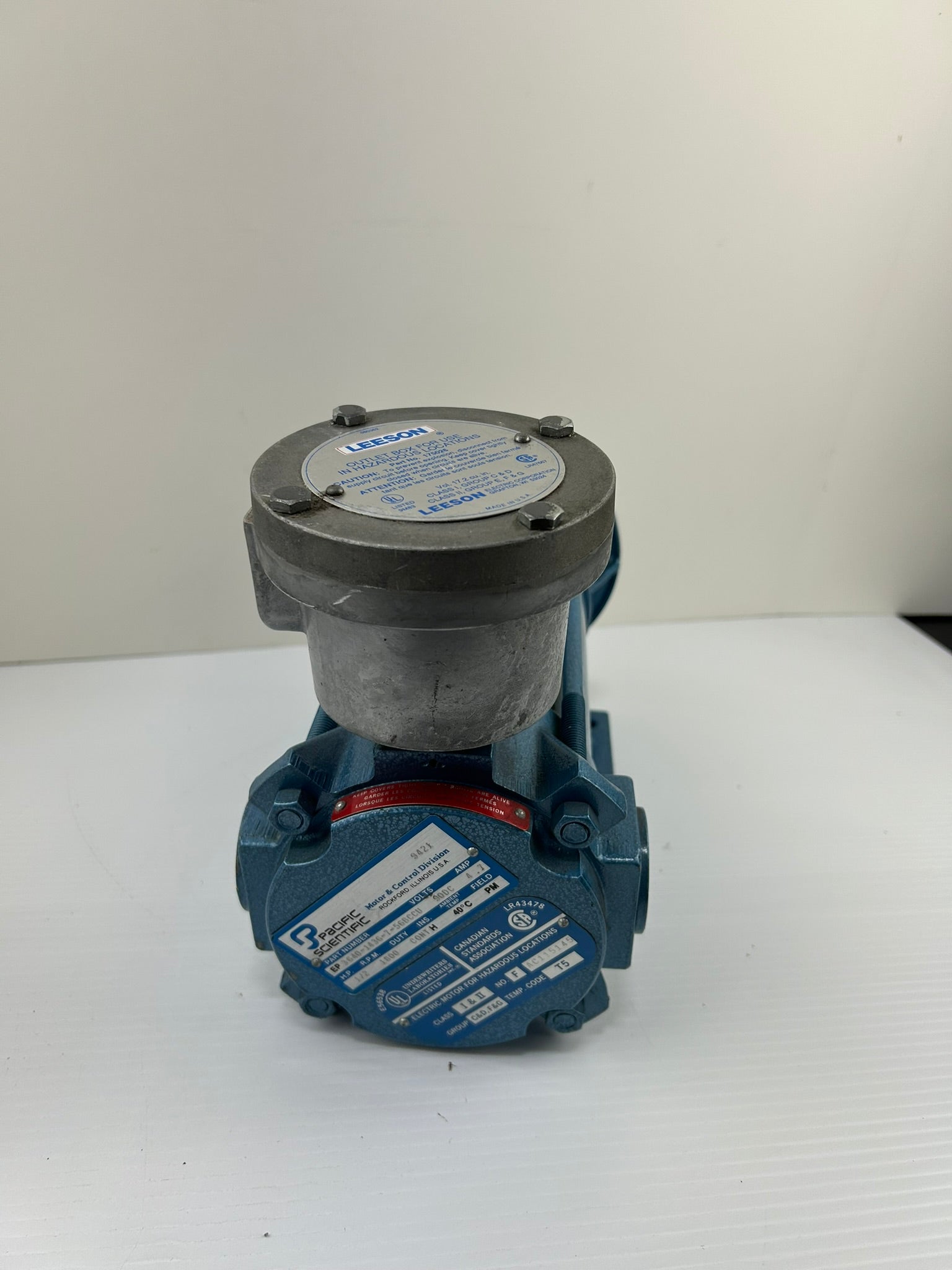 Pacific Scientific EP3640-1436-7-56BCCU Motor 1/2HP 1800 RPM