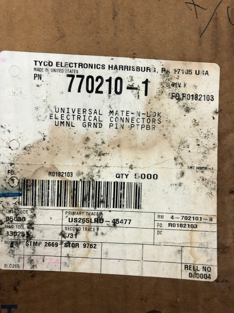 Tyco 770210-1 Universal Mate-N-Lok Electrical Connectors 33025 Rev. K