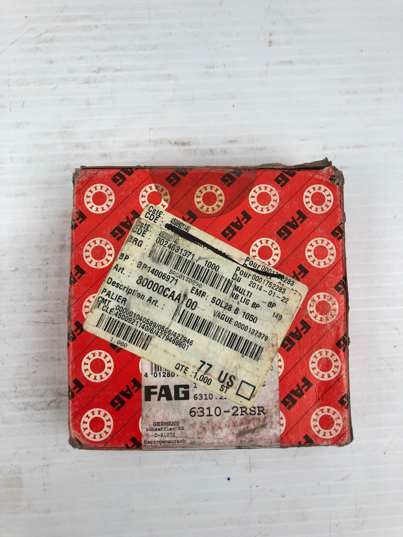 FAG 6310-2RS2 Ball Bearing