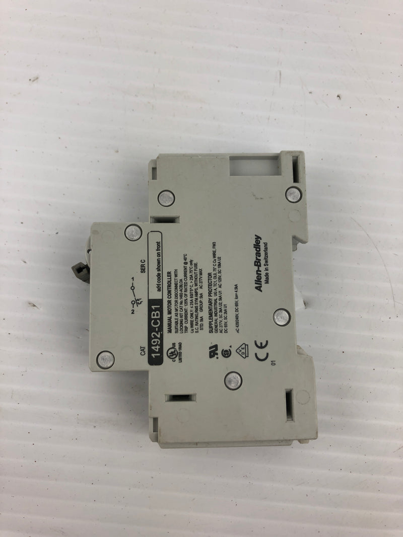 Allen Bradley 1492-CB1 Circuit Breaker G070 7A Series C