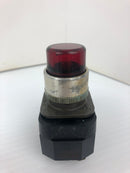 Allen-Bradley Allen-Bradley 800T-PT16 Red Illuminated Push Button Ser. B 120V