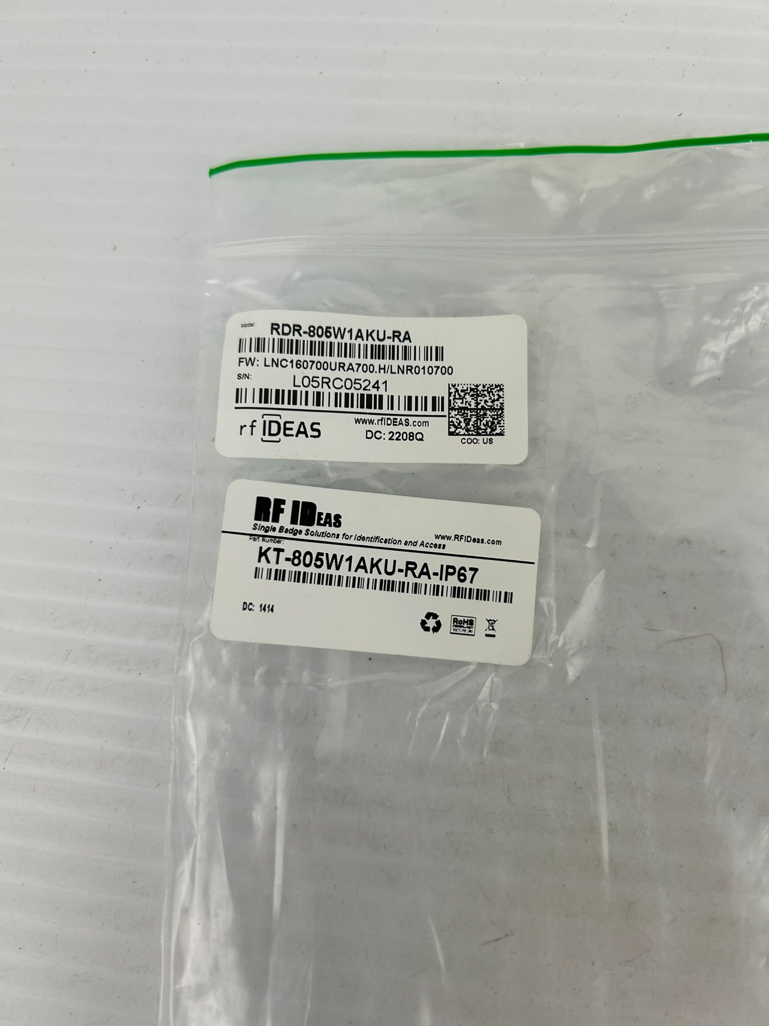 RF IDeas KT-805W1AKU-RA-IP67 Surface Mount USB Reader