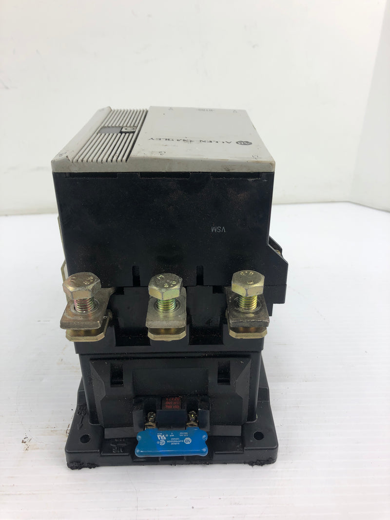 Allen Bradley 100-B180N*3 Magnetic Contactor Ser. B 600VAC 575V 180A 3P 60-150HP