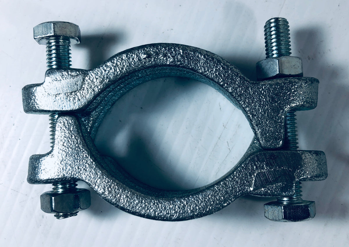 Grainger 3LZ31B Carbon Steel 2 Bolt Hose Clamp - Lot of 21