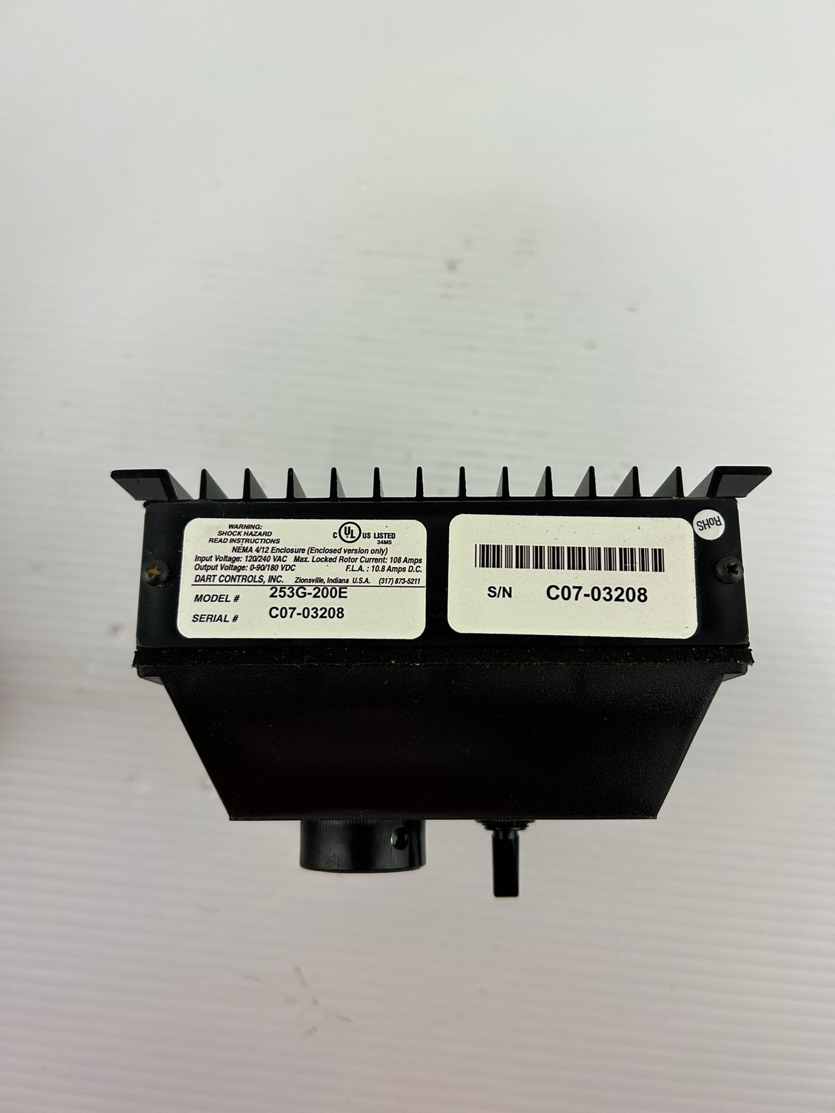 Dart Controls 253G-200E DC Motor Speed Control 120/240VAC 90/180VDC 2HP