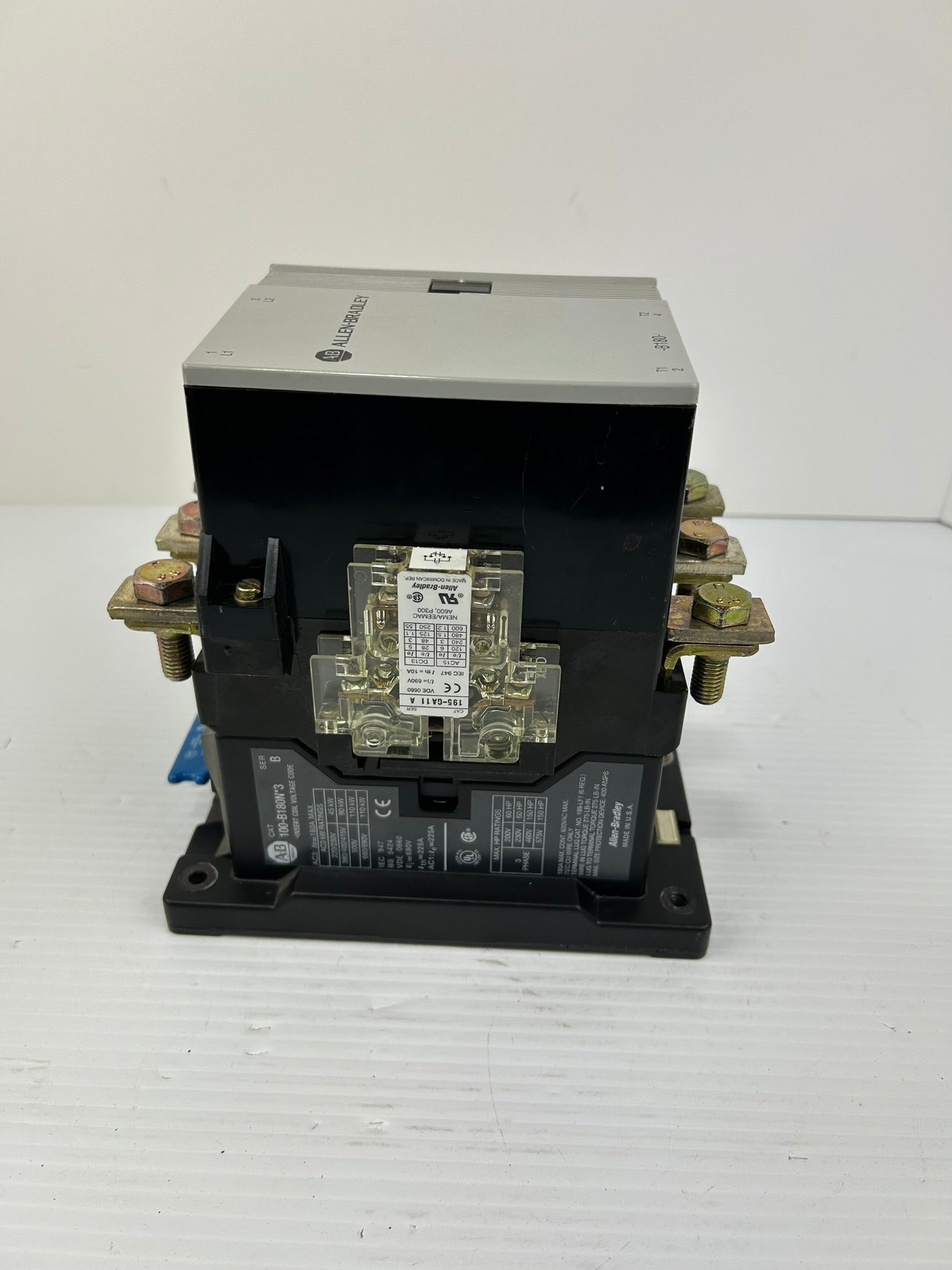 Allen Bradley 100-B180N*3 Series B 3 Pole Contactor 195-GA11 195-GA10 Series A