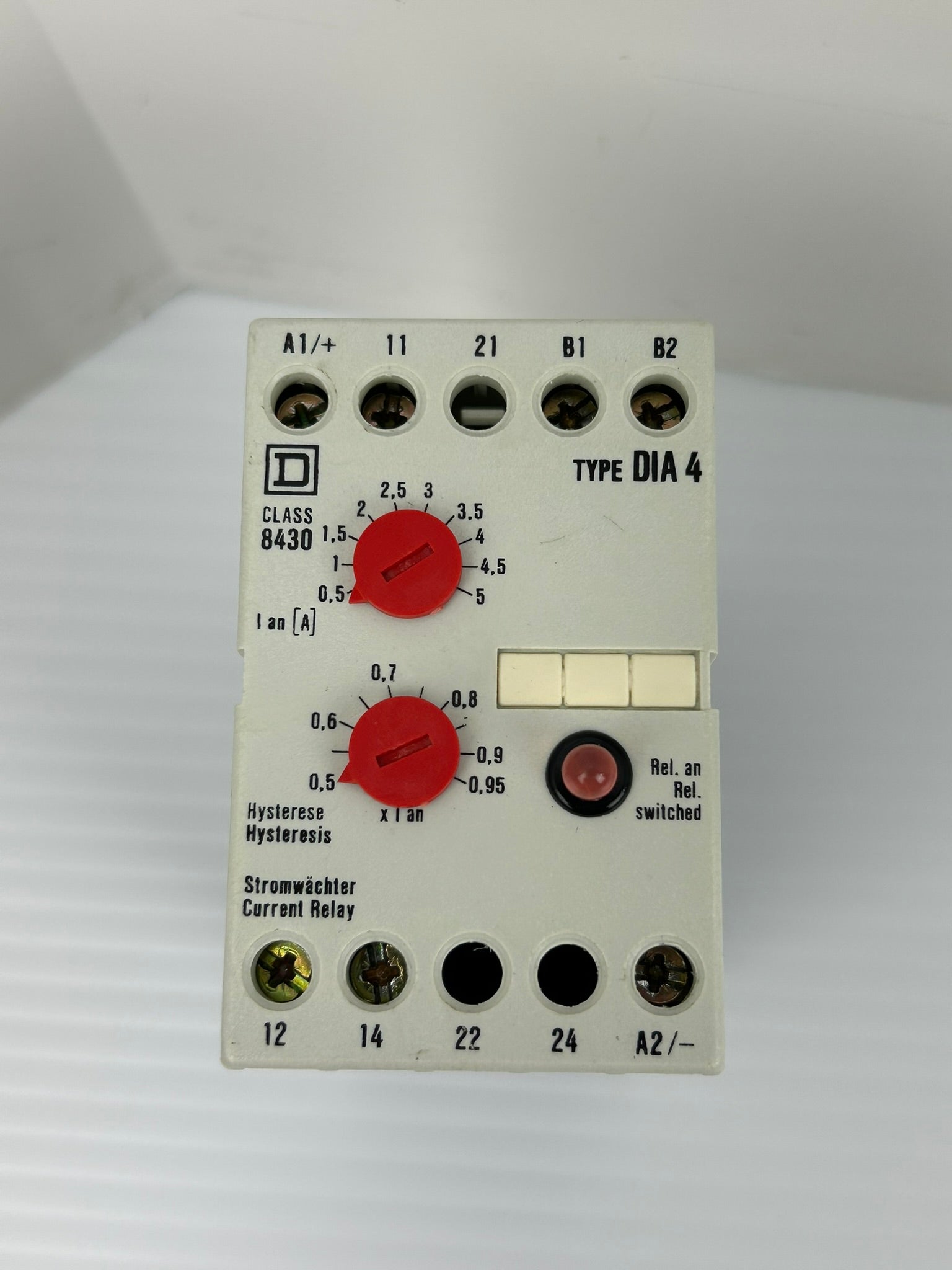 Square D DIA 4 Current Relay Series B Class 8430 110V 0,5-5A 50/60Hz