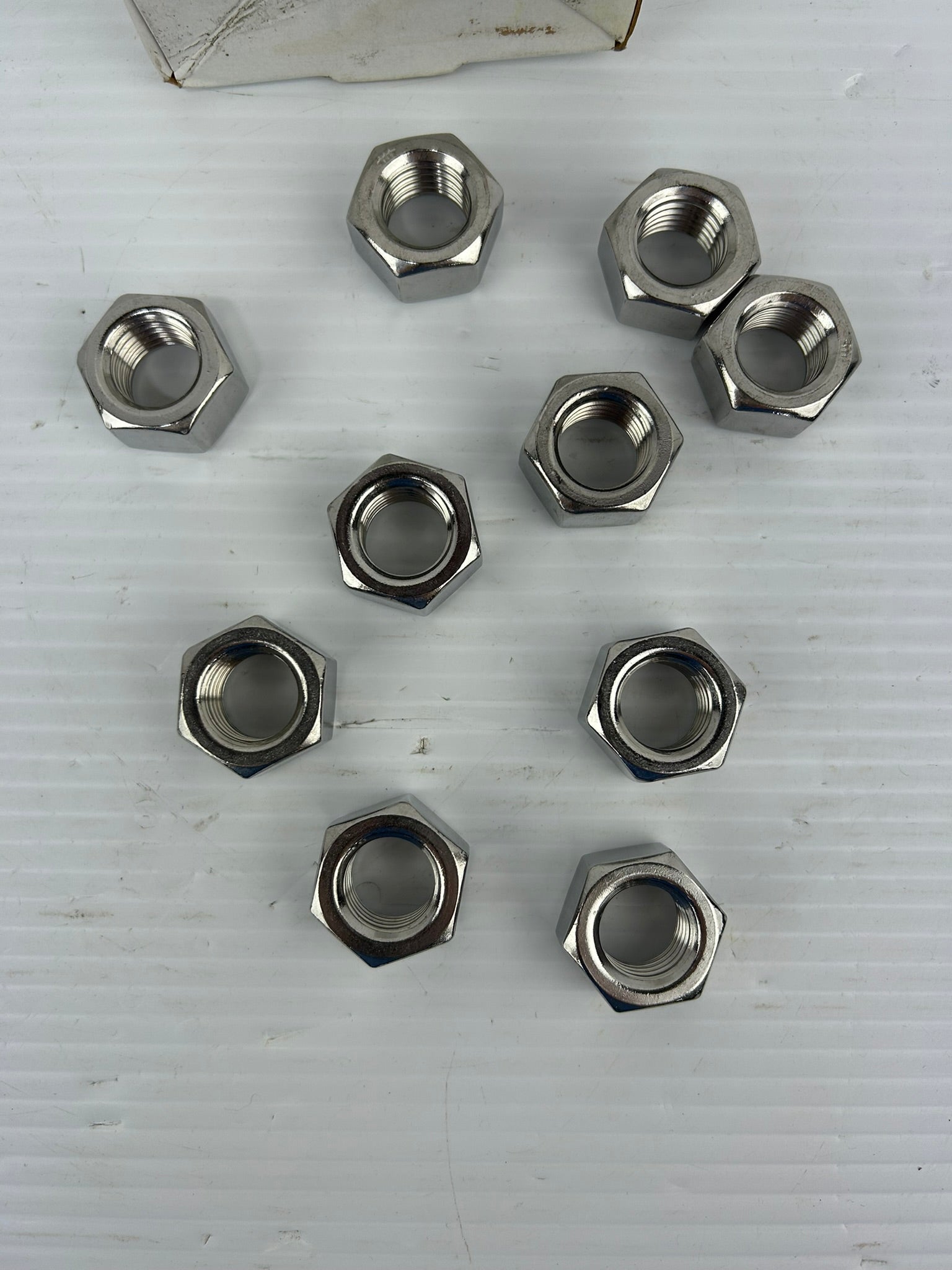 1-F-75C 3/4-10 FIN Hex Nuts 18-8SS - Lot of 10