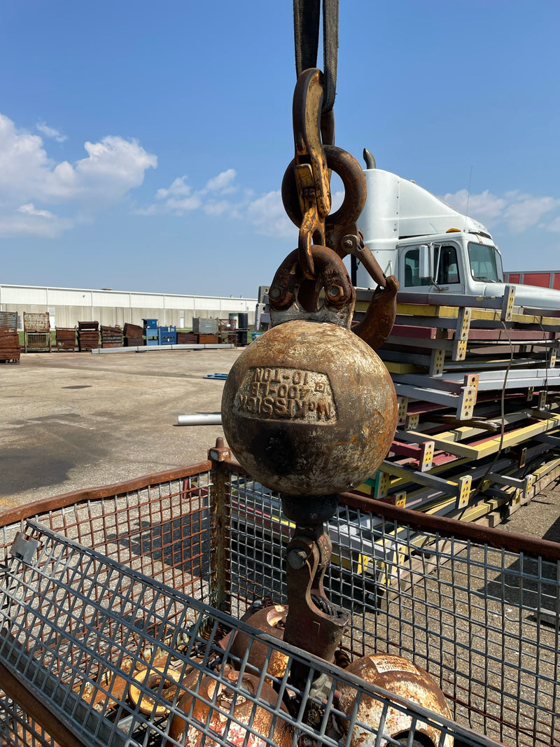 McKissick Crane Overhaul Swivel Headache Ball 10-TON-4 10 Ton 400 Lb Crosby  Hook – Metal Logics, Inc.