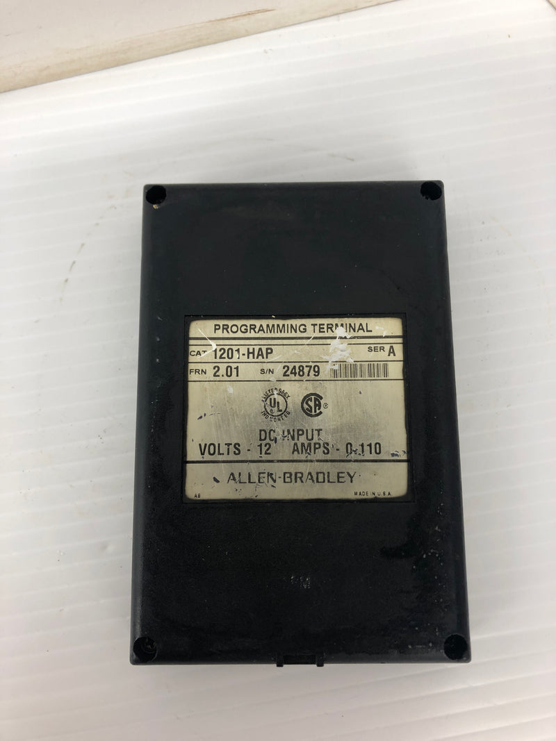 Allen-Bradley 1201-HAP Programming Terminal Ser. A 2.01FRN 12V 0.110A