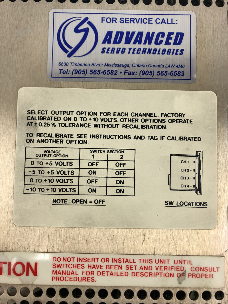 Gould AS-B872-011 Analog Output Module 0-10V