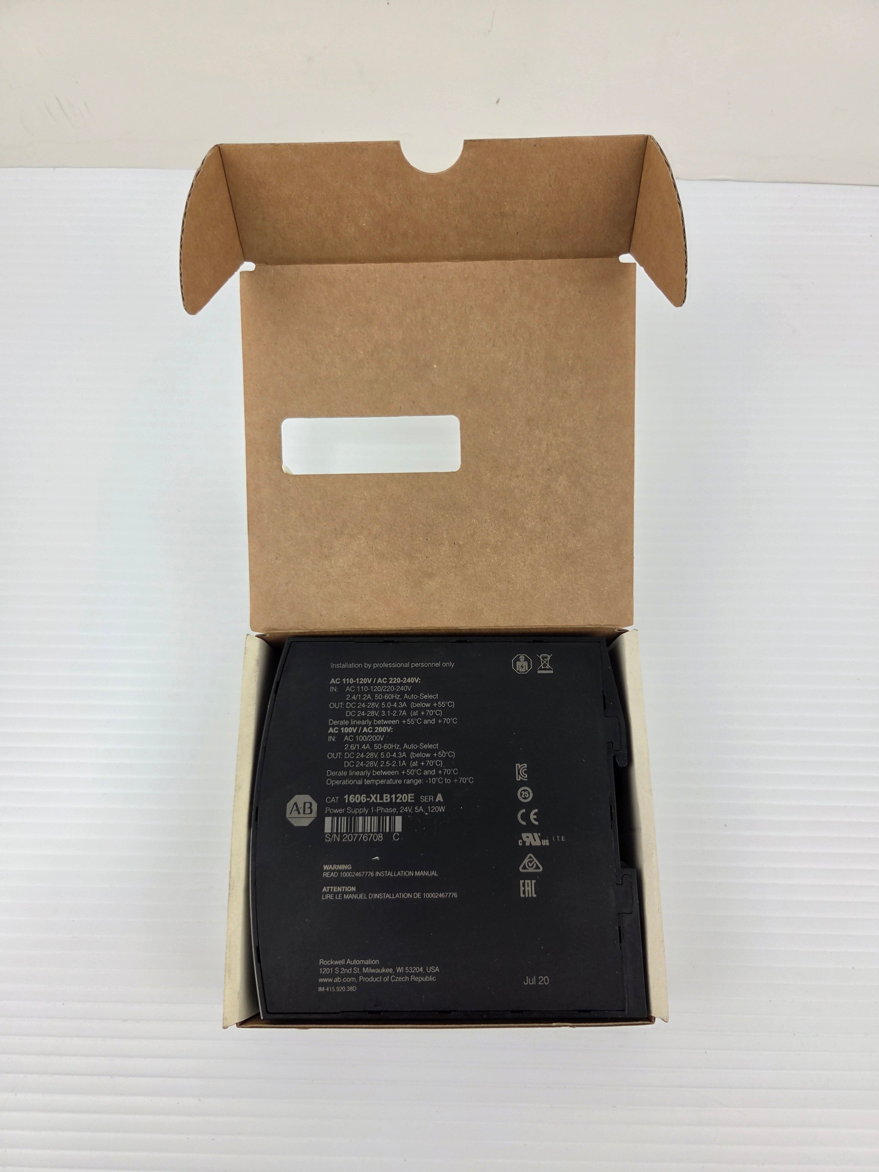 Allen-Bradley 1606-XLB Power Supply 1606-XLB120E Series A 24V 1PH - US Shipping