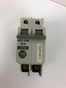 Allen Bradley G250 Circuit Breaker 1492-CB2 Ser. A 25A 2P