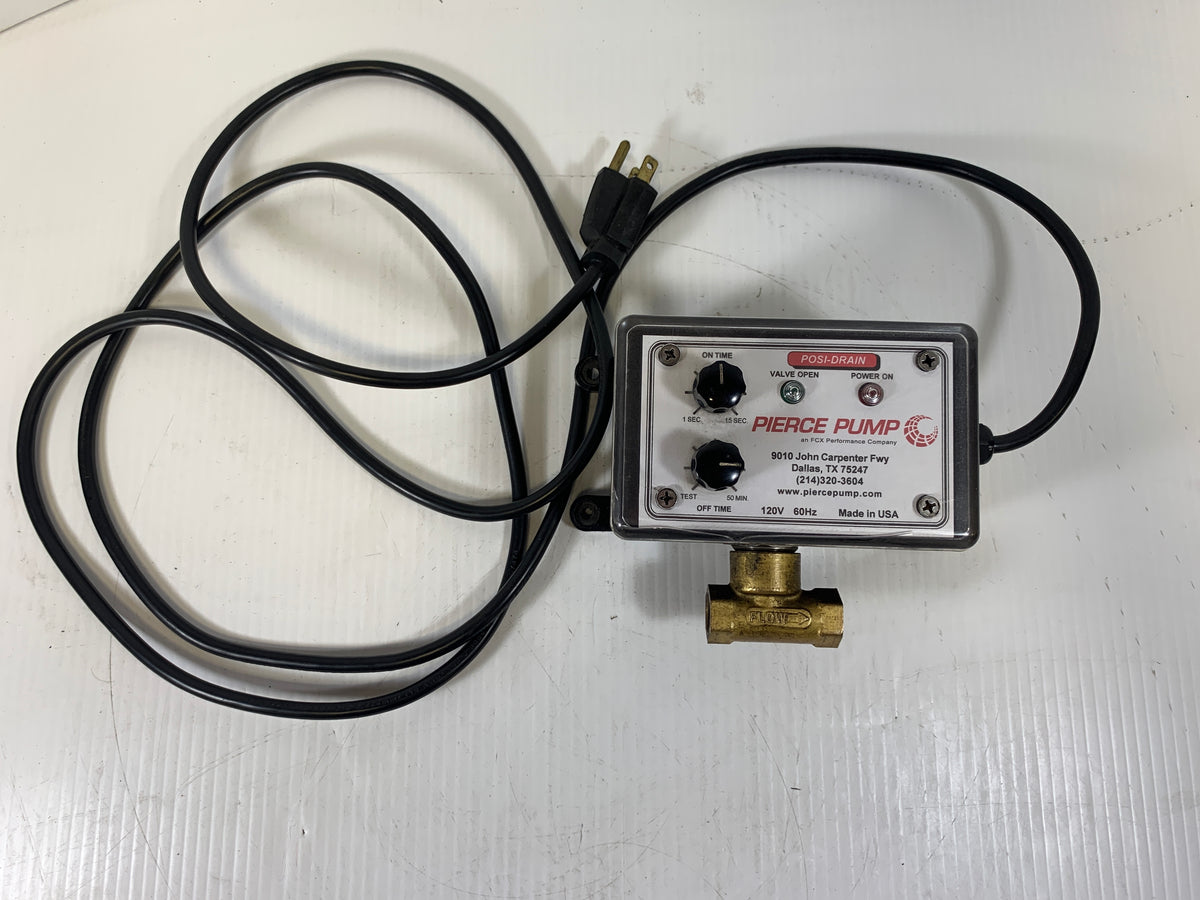 Pierce Pump Posi-Drain Air Compressor Drain Valve Timer PD7020