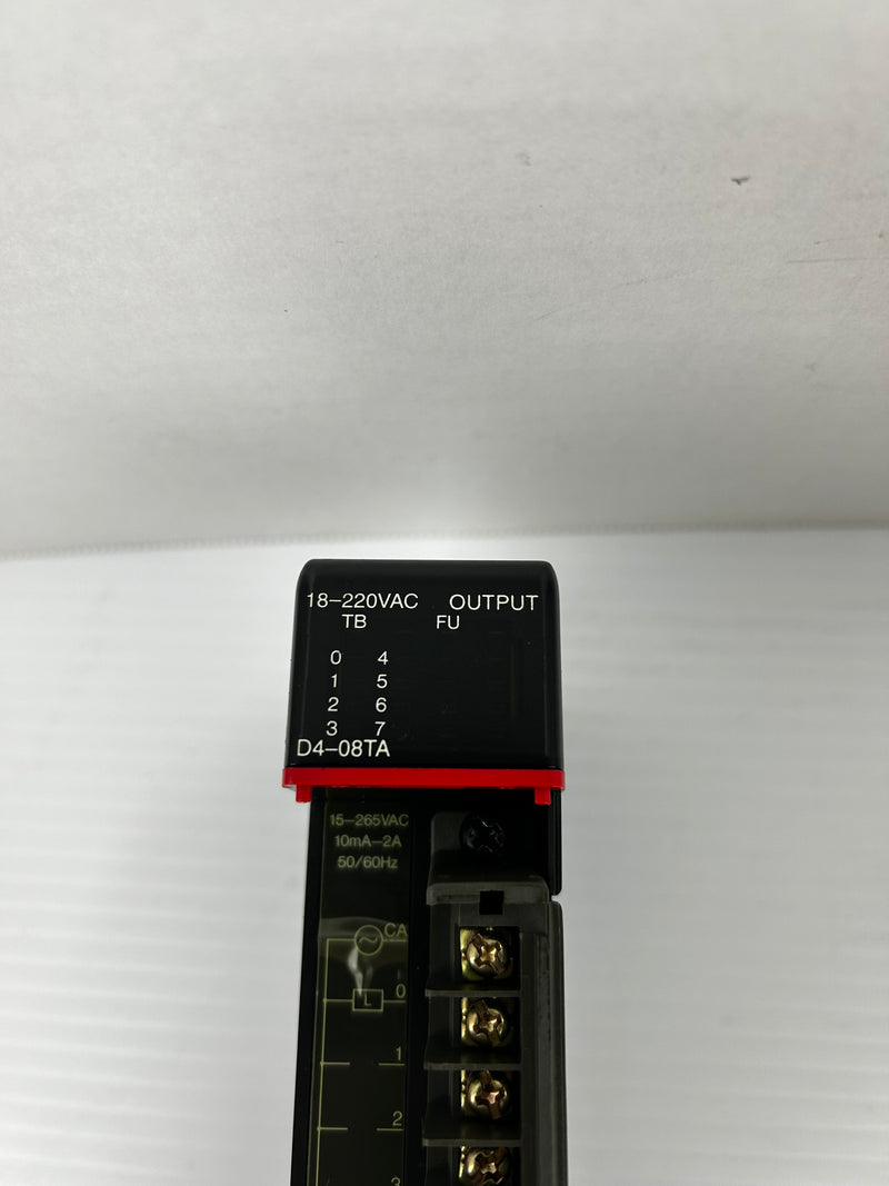 PLC Direct D4-08TA Output Module 18-220VAC 10mA 2A 50/60Hz