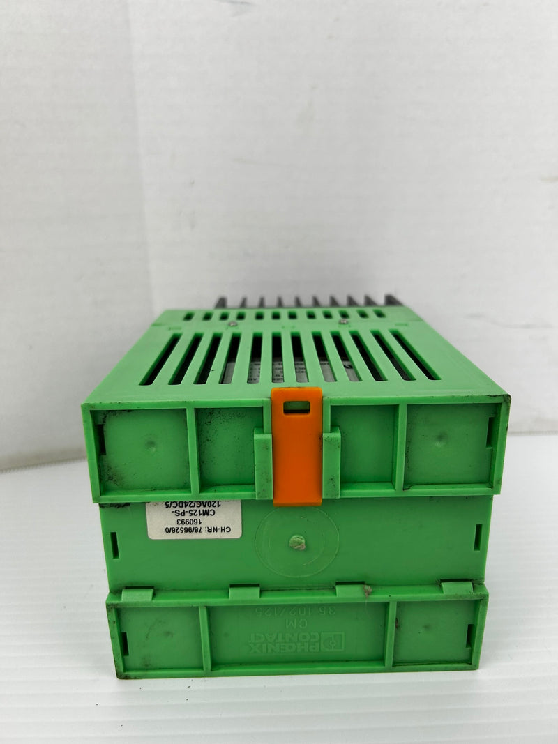 Phoenix Contact CM 125-PS-120AC/24DC/5 Power Supply 2943851 120V 5A 60Hz