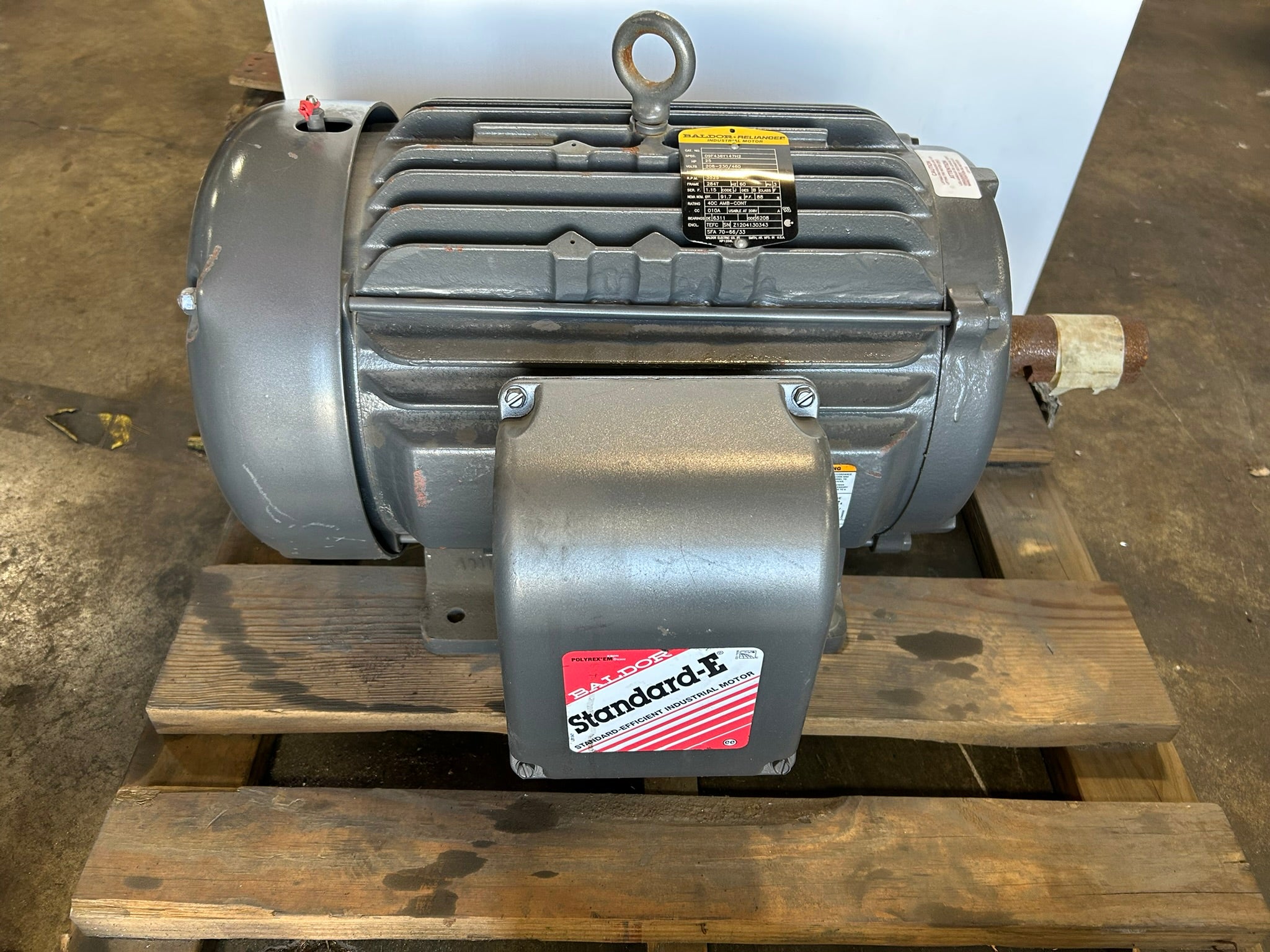 Baldor Reliance 09F436Y147H2 Industrial Motor HP 25 RPM 3525 Frame 284T PH 3