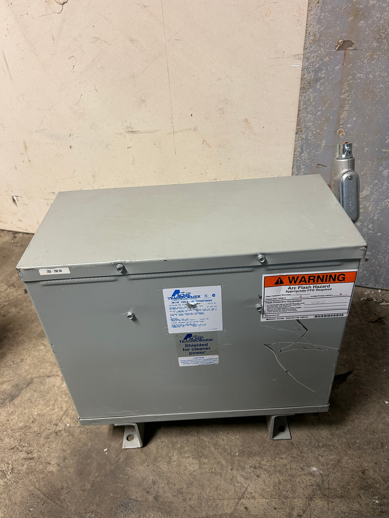 Acme DTGB-020-2S Drive Isolation Transformer 20kVA 3PH 460V 460Y/266V Style SR