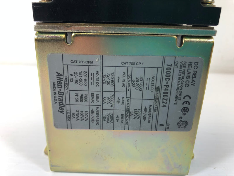 Allen-Bradley 700DC-P400Z24 DC Relay Series A