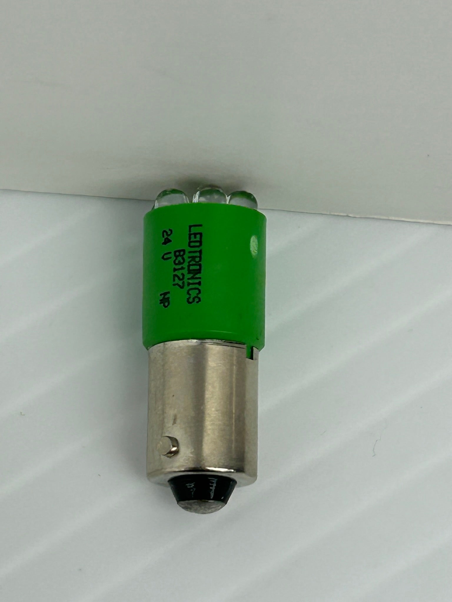 Ledtronics B3127 Mini Green LED Lamp Light Bulb 24V - Lot of 19