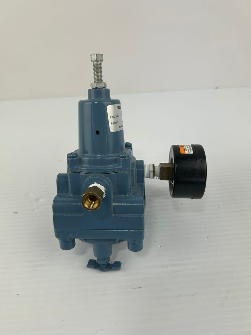 Rosemount 03311-0429-0001 Pressure Regulator 0-50 PSI with Gauge