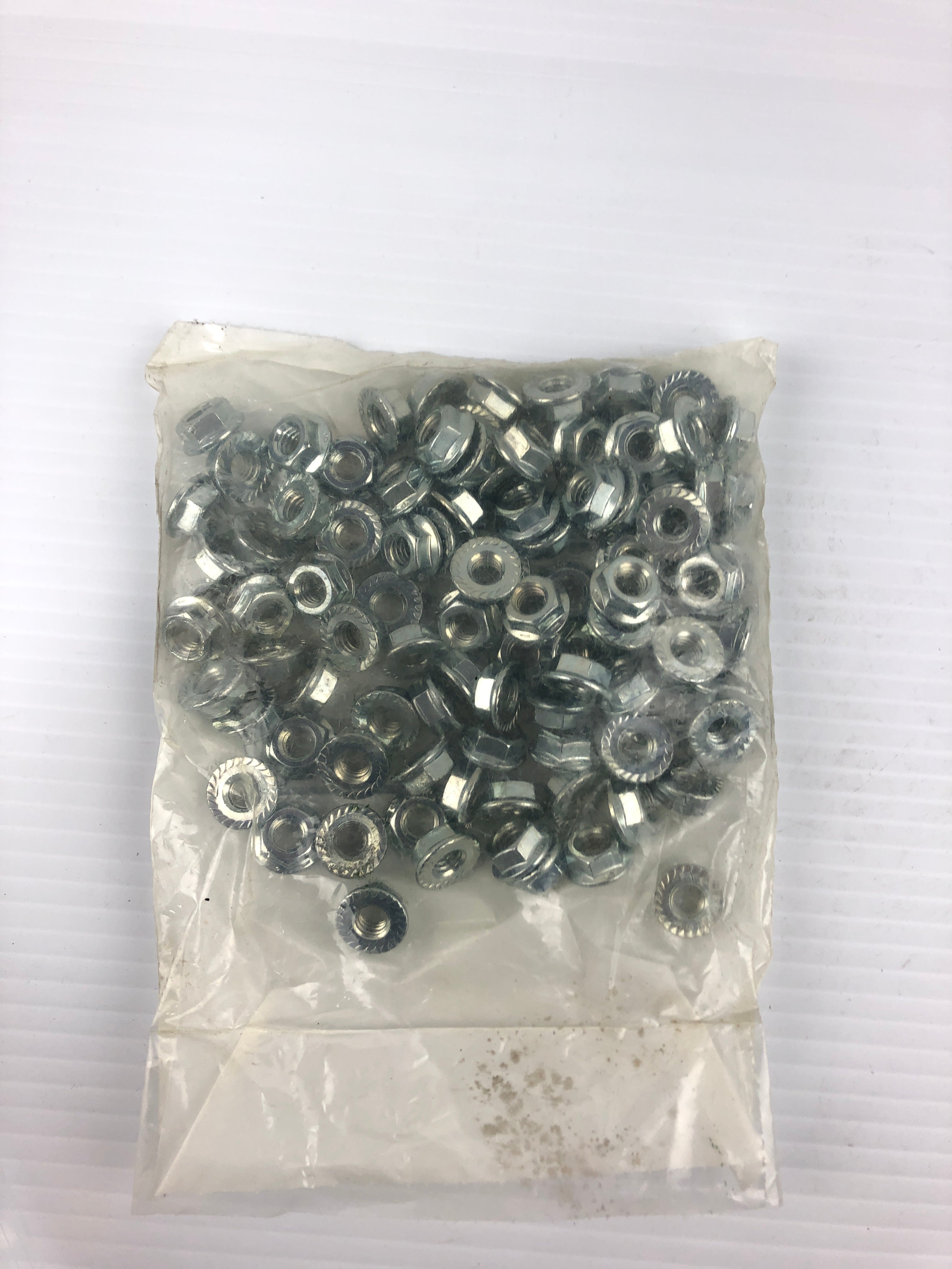 Serr Flange Hex Nut 5/16-18 Grade 8 Zinc Plated Coarse Thread - Pack of 100