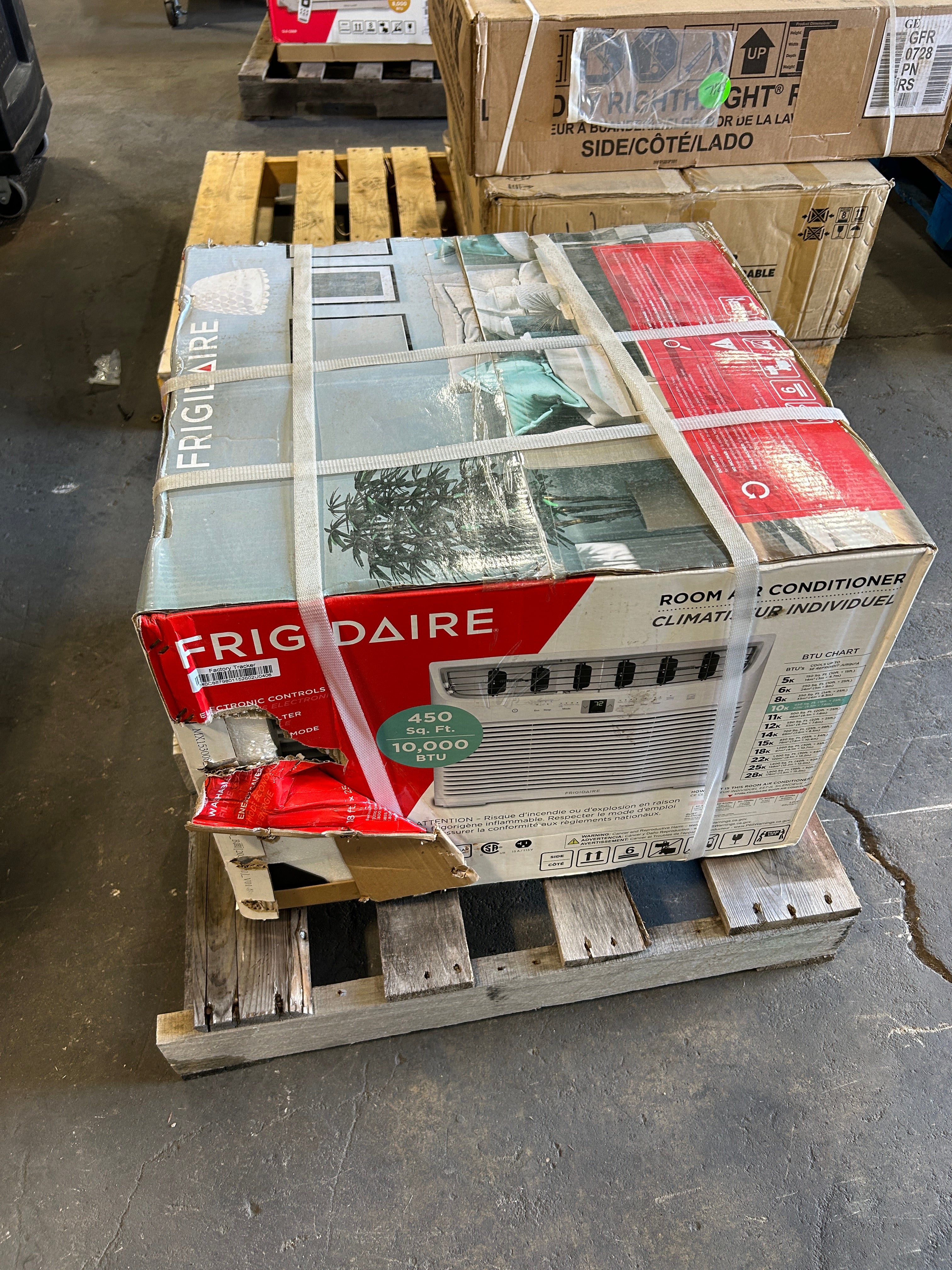Frigidaire Window Room Air Conditioner 450 Sq.Ft. 10000BTU 115V White FFRE103WA1