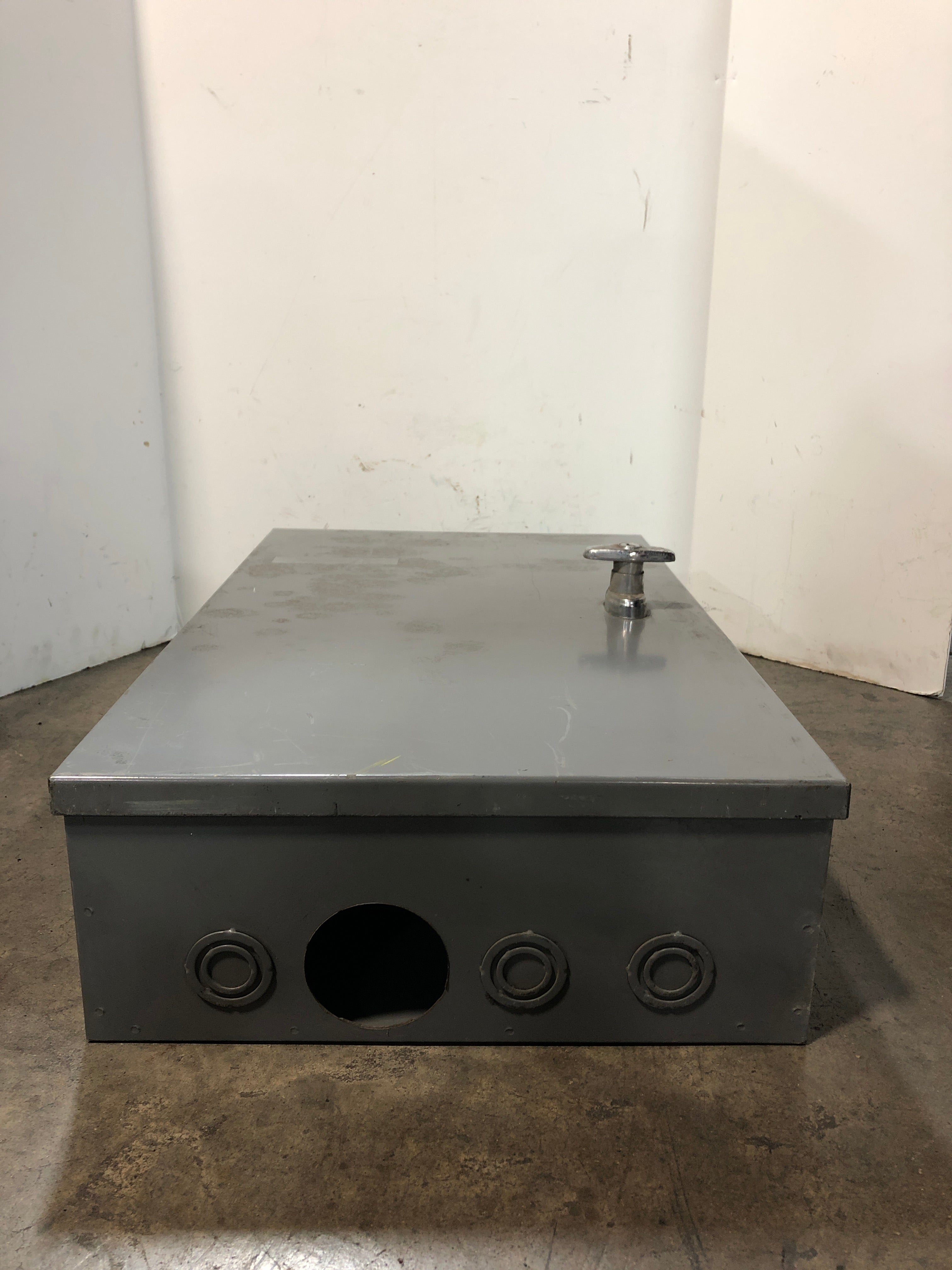 Unity Mfg. UL K-196 Electrical Enclosure Cut-Out Box Steel Gray