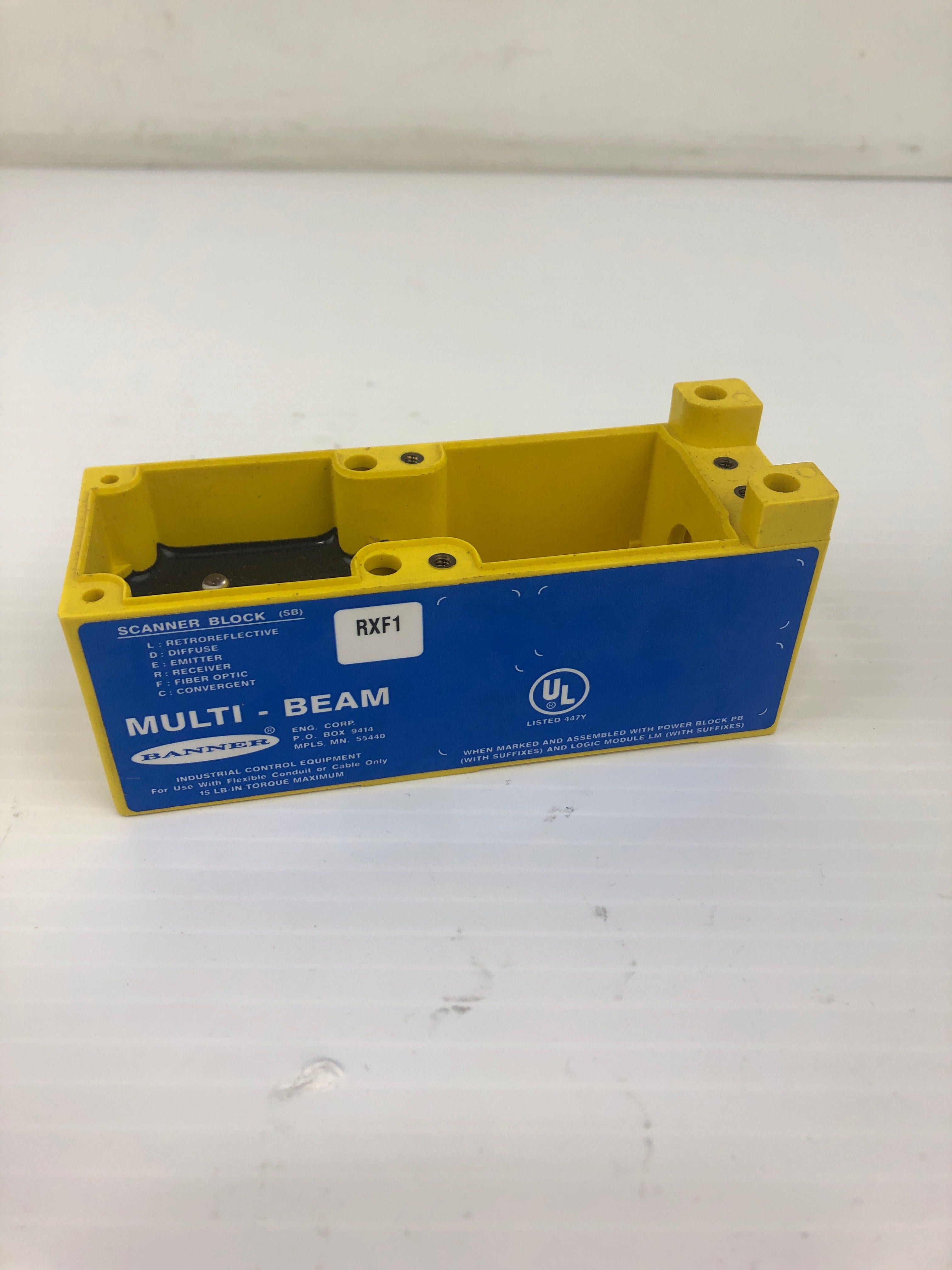 Basic Scanner Blocks Banner RXF1 Scanner Block