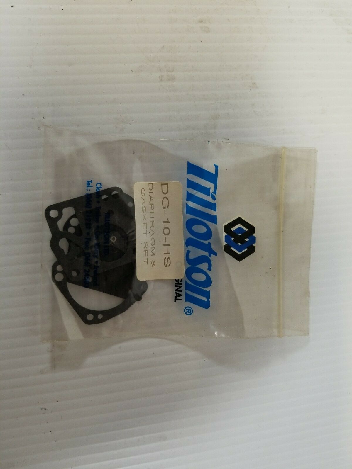 Tillotson DG-10-HS Diaphragm & Gasket Set DG10HS