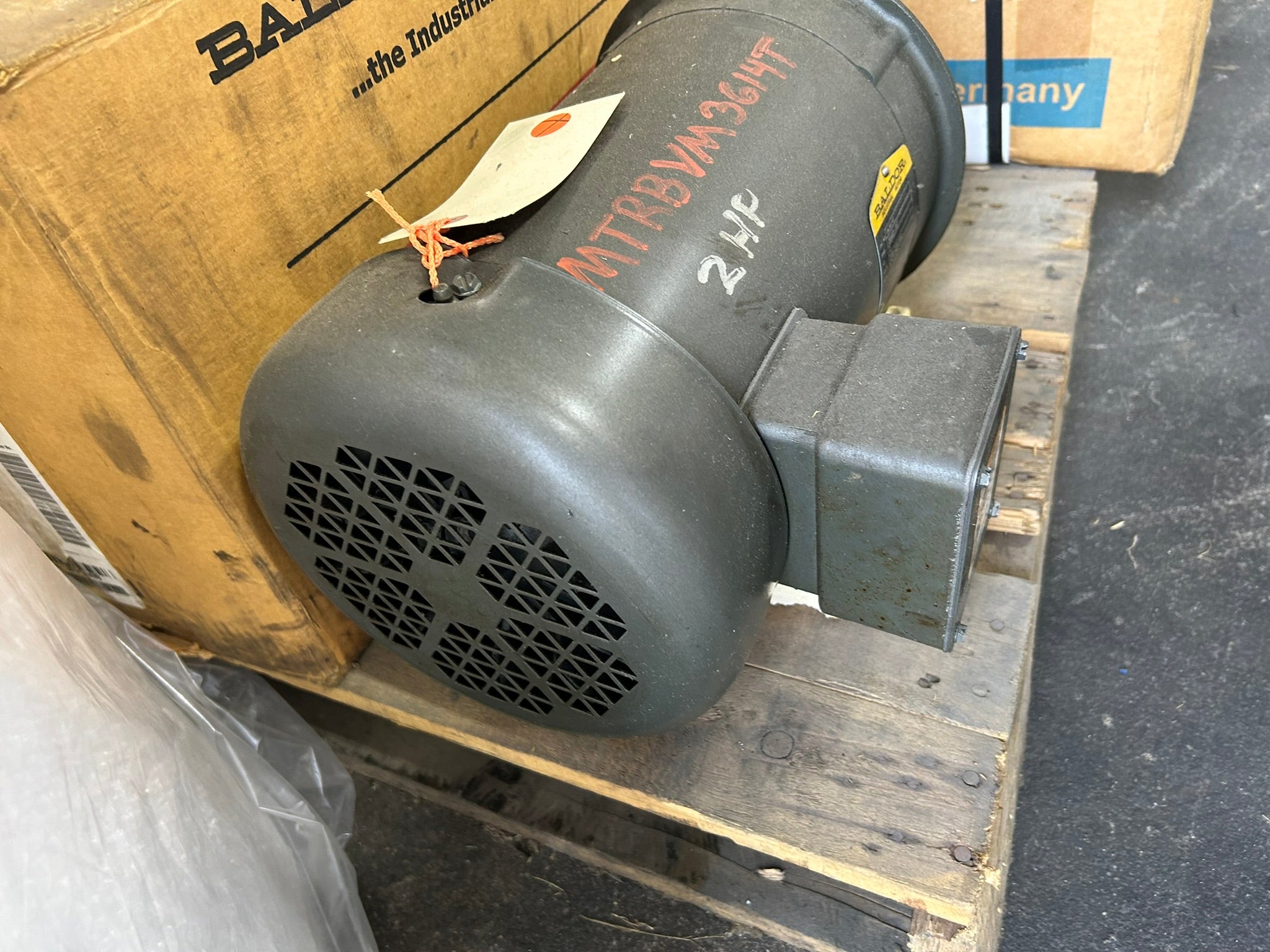 Baldor VM3614T 2HP Electric Motor 208-230/460V 3PH 1140 RPM TEFC 184TC