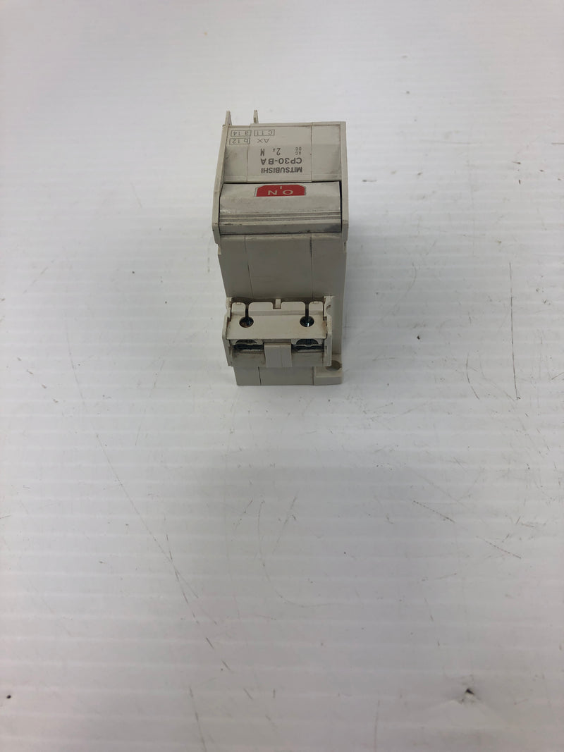 Mitsubishi Electric CP30-BA Circuit Protector 2 Pole 2A 220 VAC 2.5kA 50/60 Hz