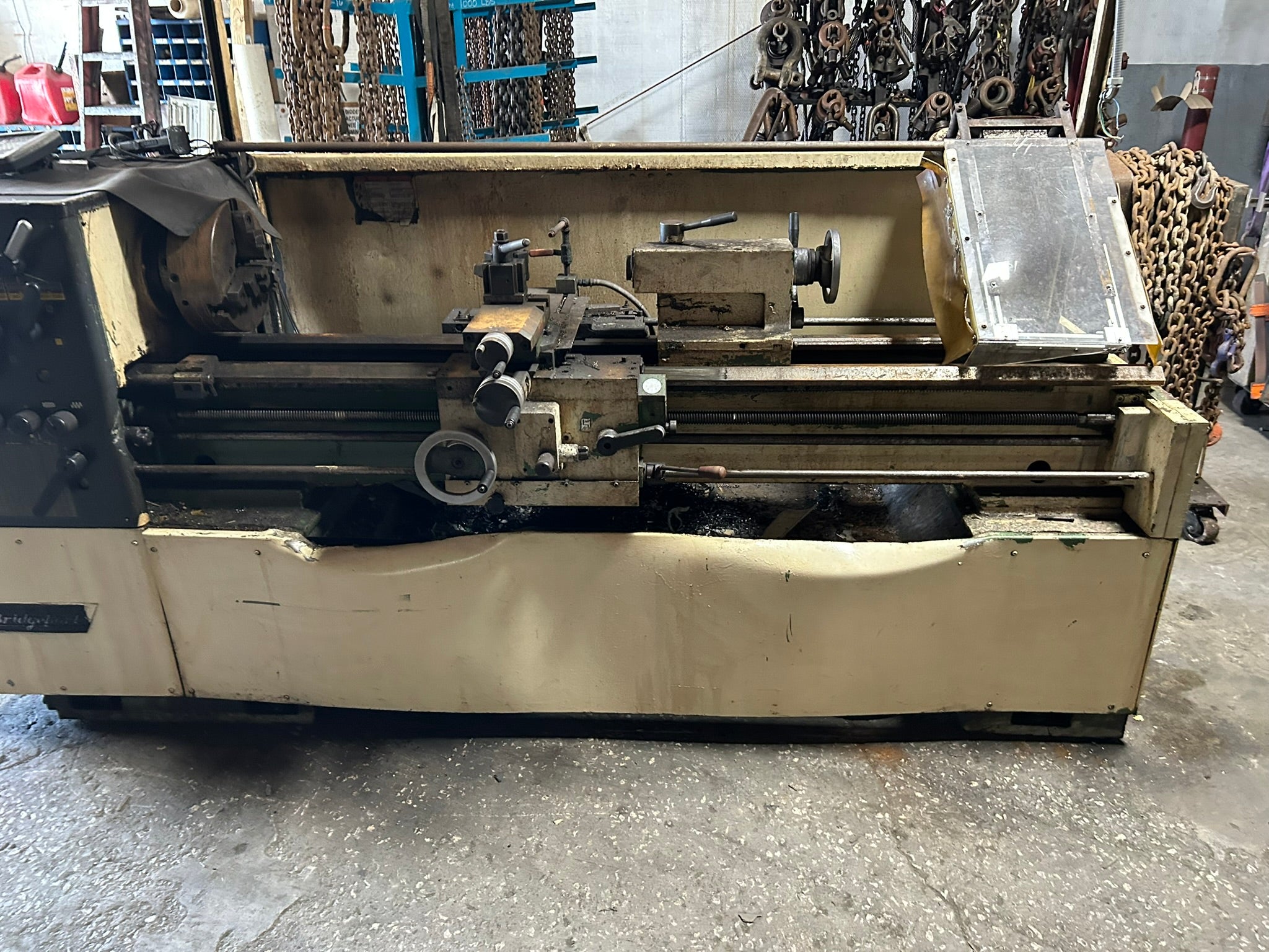 Bridgeport Romi 16-8 Engine Lathe 480V 3PH 7.62HP Manual Metalworking