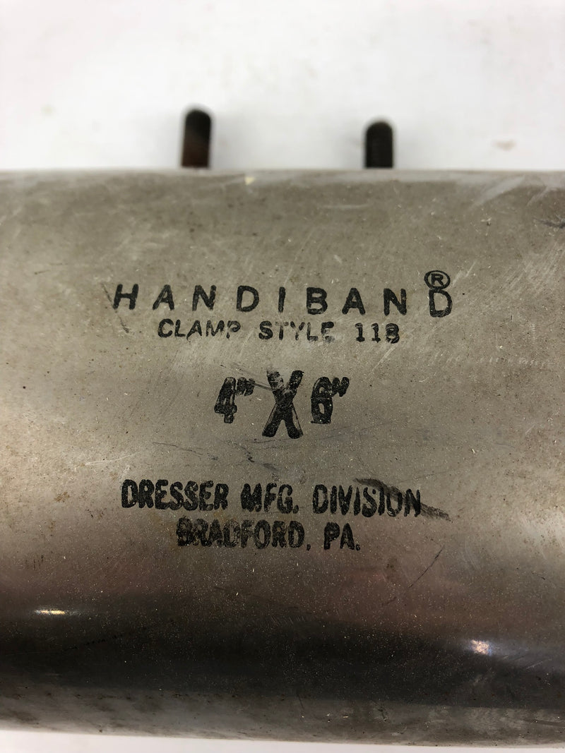 Dresser Mfg. Division 118 Handiband Clamp Style 4 x 6 Stainless Steel