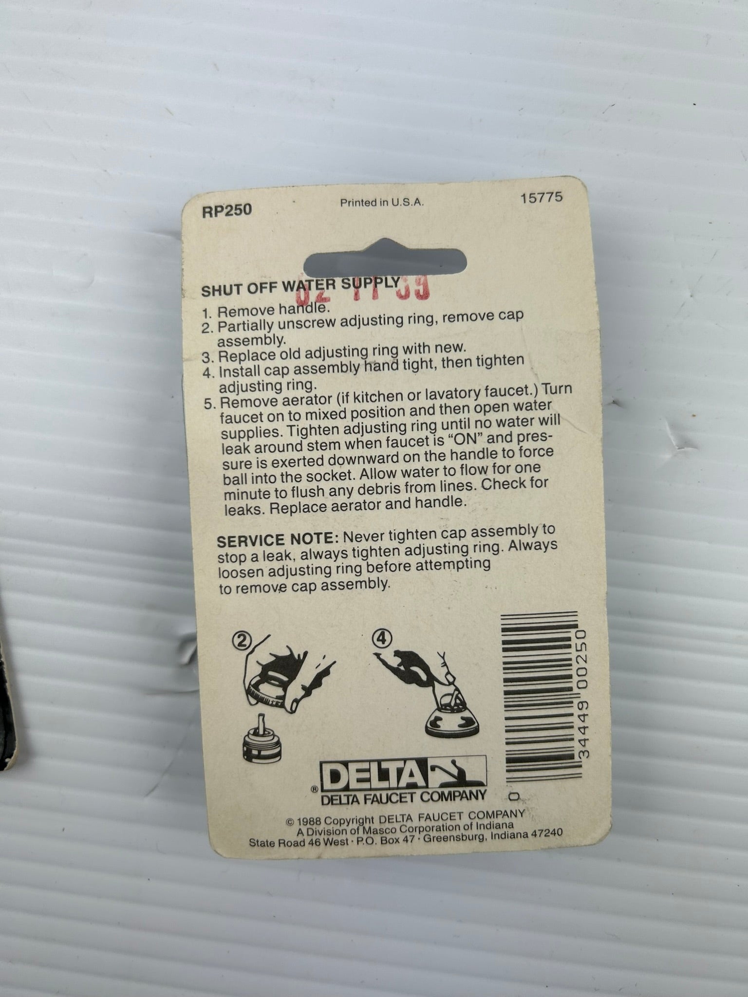 Delta Faucet RP250 #250 Adjusting Ring 15575 - Lot of 9